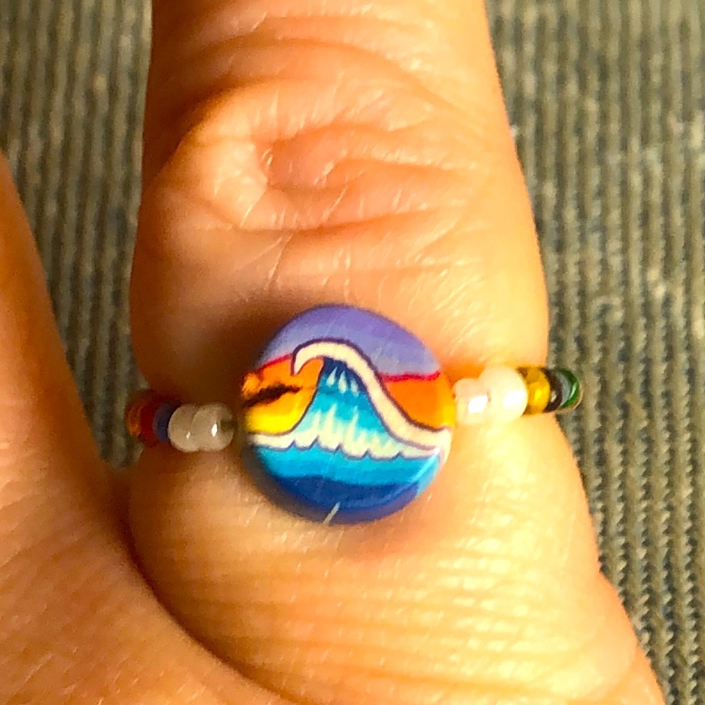 🇺🇸Colorful beaded ring - Picture 2 of 3